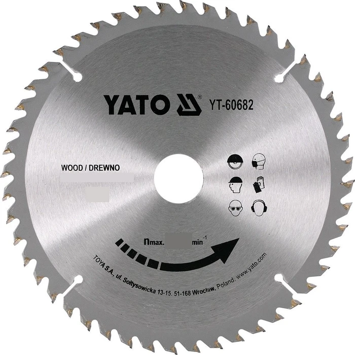 Yato YT-60668 HM Kreissägeblatt 24Z, 235x1.8x25mm, 1 Stück
