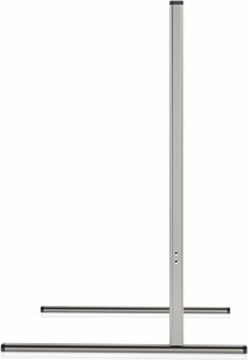 Magnetoplan Hygieneschutz Thekenaufsatz Hygienewand mit Aluminiumgestell, transparent/silber, 76x65cm