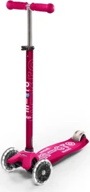 Micro Maxi Micro Deluxe Foldable LED Kickboard shocking pink