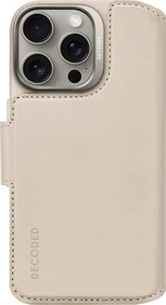Decoded Leather Detachable Wallet Case für Apple iPhone 16 Pro clay beige