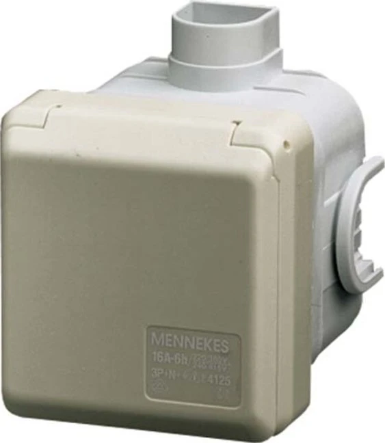 Mennekes CEE Wandsteckdose Cepex 16A 3p 230V 6h IP44
