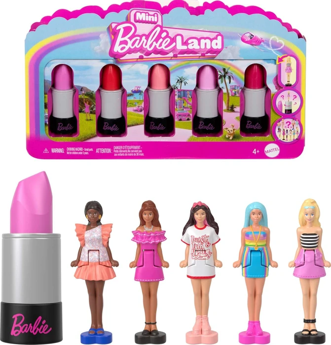 Mattel Barbie - Mini Barbieland Lipstick Tubes 5er Pack