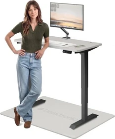 Desktronic HomePro Sitz-Steh-Schreibtisch 120x60cm grau/schwarz