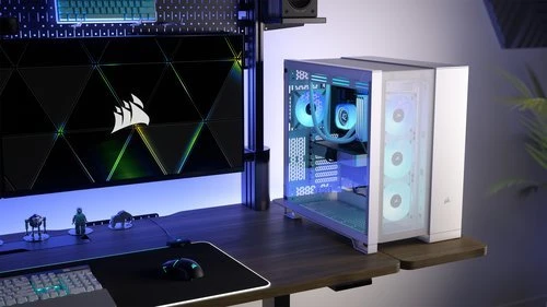 Corsair 6500X, weiß, Glasfenster