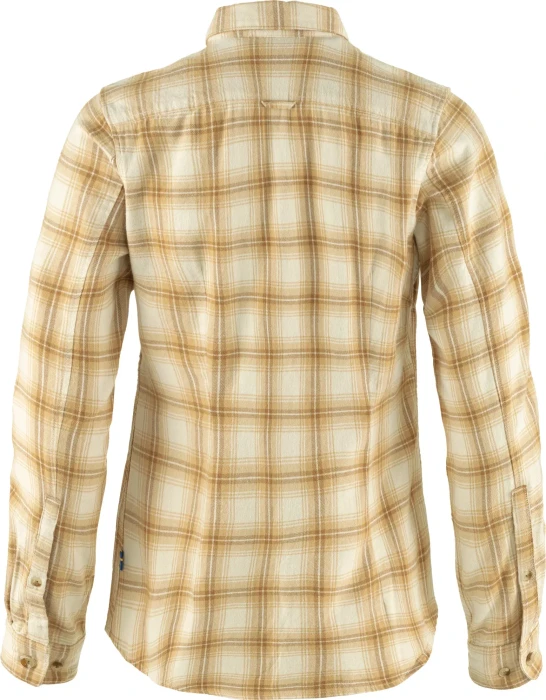 Fjällräven Övik Flannel Hemd langarm chalk white/dune beige (Damen)