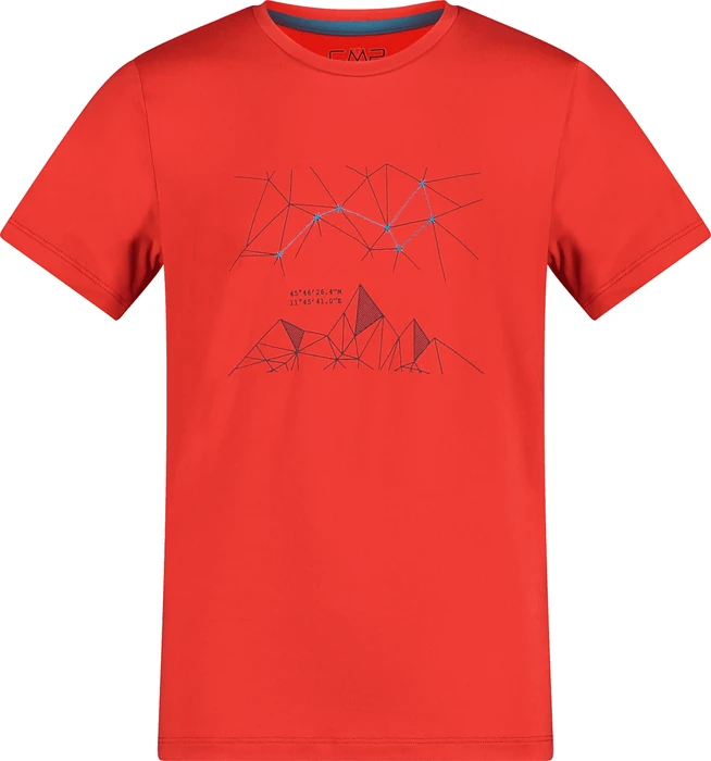 CMP Stretch Jersey T-Shirt kurzarm fire (Junior)