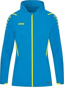 Jako Challenge Kapuzen Trainingsjacke blau/neongelb (Damen)
