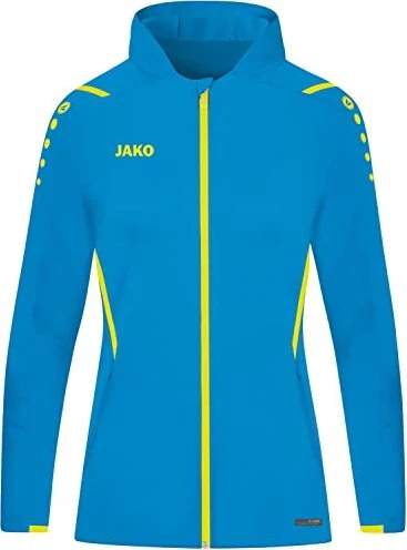 Jako Challenge Kapuzen Trainingsjacke blau/neongelb (Damen)