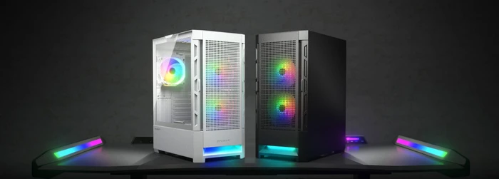 Cougar Airface RGB White, weiß, Glasfenster