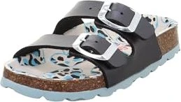 Superfit Fussbettpantoffel schwarz/mehrfarbig (Junior)