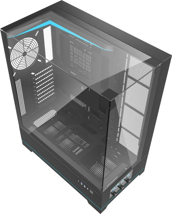 DarkFlash DY450L Pro Black, Glasfenster