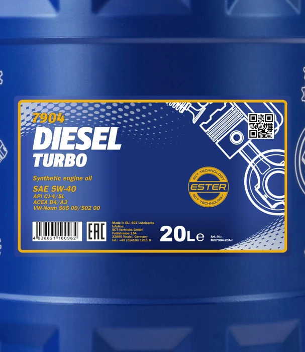 Mannol Diesel Turbo 5W-40 20l