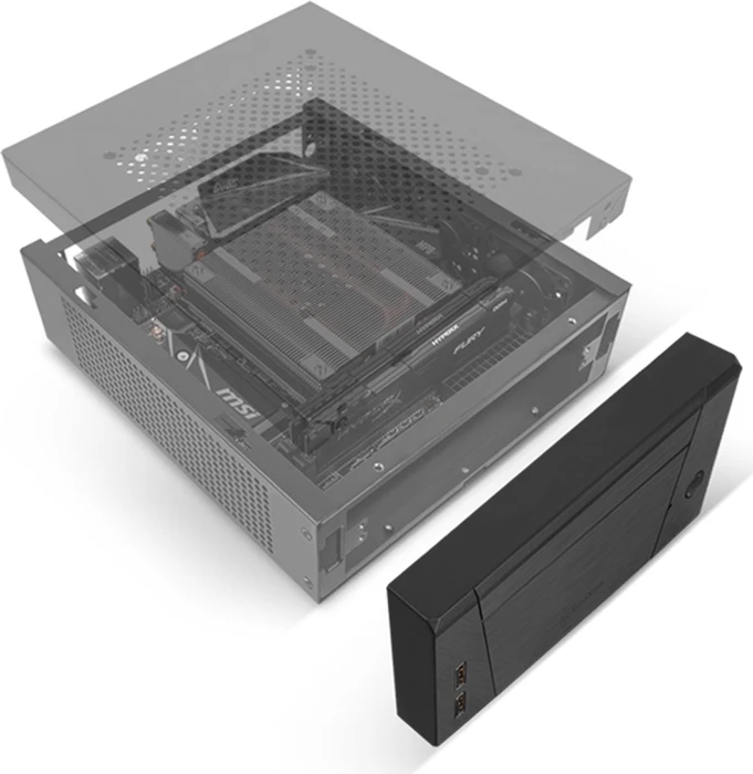 SilverStone Milo ML10, schwarz, Mini-ITX