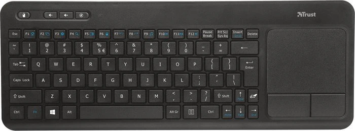 Trust Veza wireless Touchpad Keyboard, USB, DE