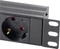 Sygonix 19" Aluminium Steckdosenleiste, 1HE, 9-fach, 250V, schwarz, 1.8m Vorschaubild