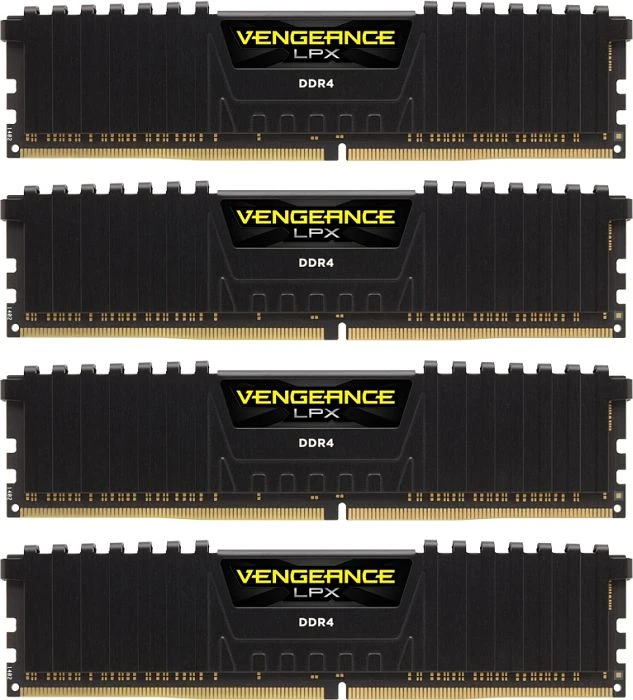 Corsair Vengeance LPX schwarz UDIMM 32GB Kit, DDR4-2400, CL12-14-14-28, 2RX8