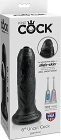 Pipedream King Cock 6" Uncut Cock black