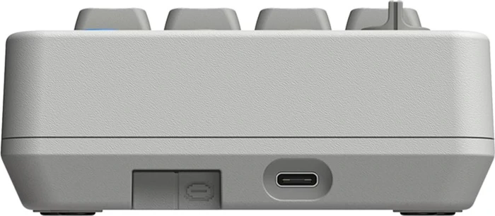 8BitDo Retro 18 Mechanical Numpad M Edition, grau/weiß, Kailh Box V2 WHITE, hot-swap, USB-C/Bluetooth
