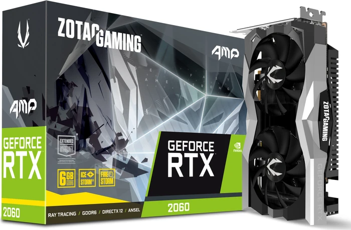 Zotac Gaming GeForce RTX 2060 AMP, 6GB GDDR6, HDMI, 3x DP