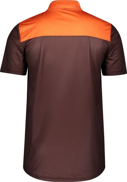 Scott Trail Flow Zip Trikot kurzarm maroon red/orange pumpkin (Herren)