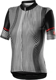 Castelli Illusione Trikot kurzarm schwarz/weiß (Damen)