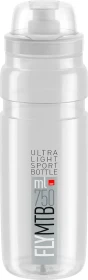 Elite Fly MTB Trinkflasche 750ml clear/grey logo