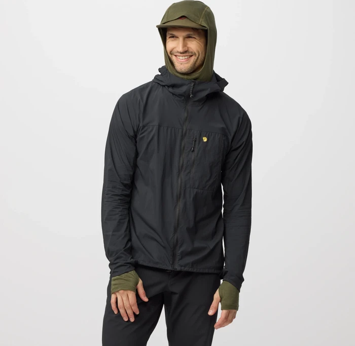 Fjällräven Bergtagen Windshell Funktionsjacke schwarz (Herren)