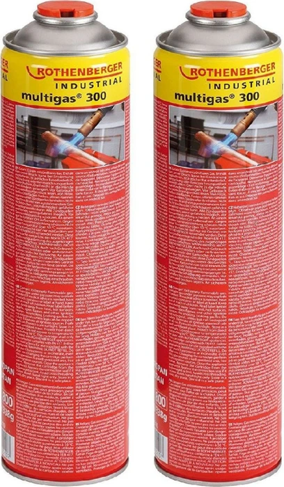 Rothenberger Multigas 300 Gaskartusche Butan-/Propangas 600ml