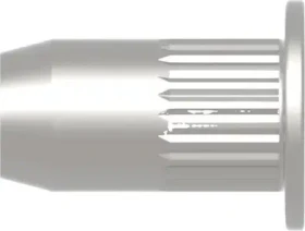 Gesipa Stahl gerändelt Flachrundkopf Blindnietmutter M4x6x13mm, 500 Stück