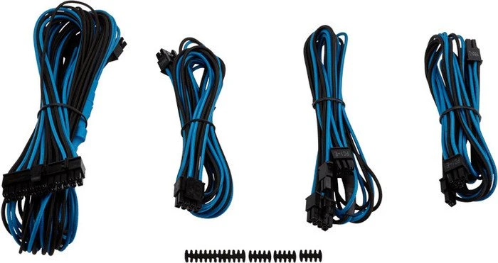 Corsair PSU Cable Kit Type 4 - Starter Package - Gen3, blau/schwarz