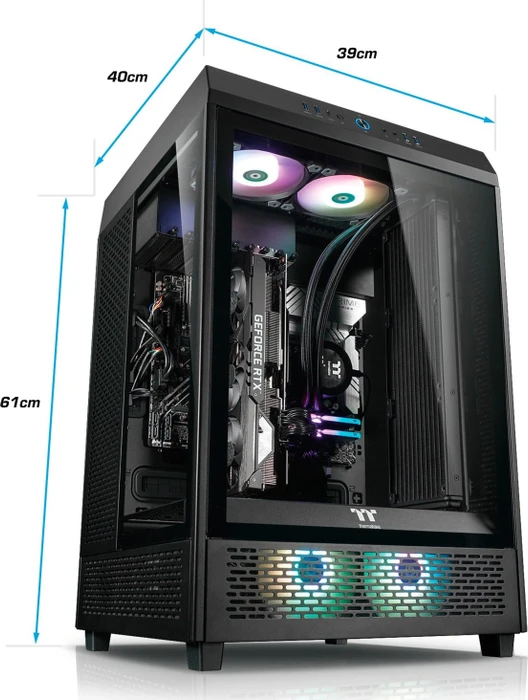 Thermaltake Triton v2, schwarz, Core i7-13700K, 32GB RAM, 2TB SSD, GeForce RTX 4080