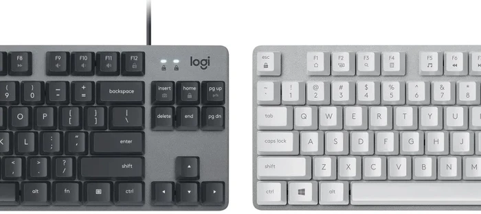 Logitech K835 TKL Mechanical Keyboard, grau/schwarz, TTC RED, USB, DE