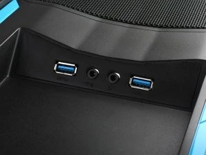 SilverStone Precision PS06 blau, Acrylfenster