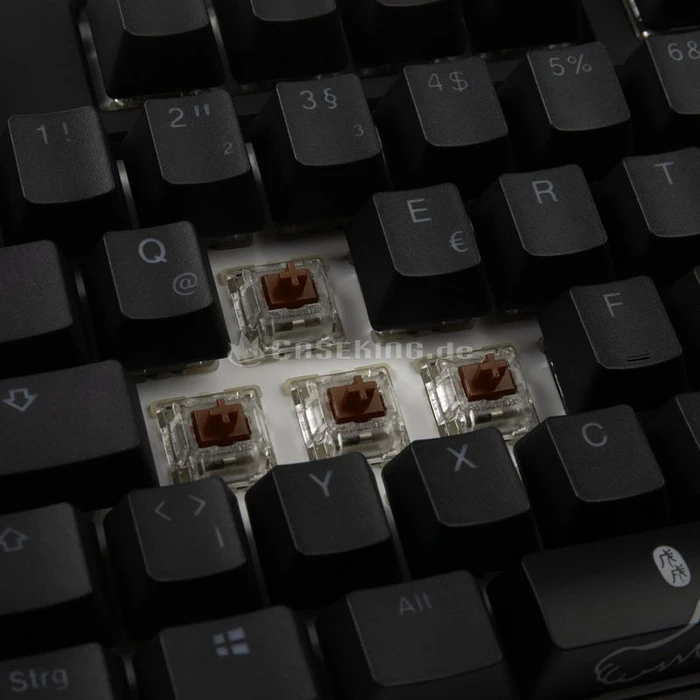 Ducky One 2 RGB TKL PBT, LEDs RGB, schwarz, MX RGB BROWN, USB, DE