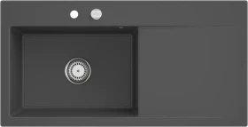 Villeroy & Boch Subway Style 60 Einbau Becken links mit Ablauffernbedienung graphite