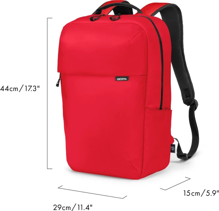 Dicota Commuter 13-16" Rucksack, rot