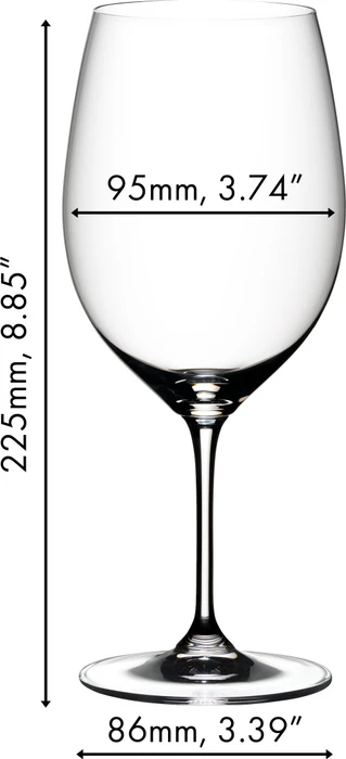 Riedel Vinum Cabernet Sauvignon/Merlotglas, 8 Stück
