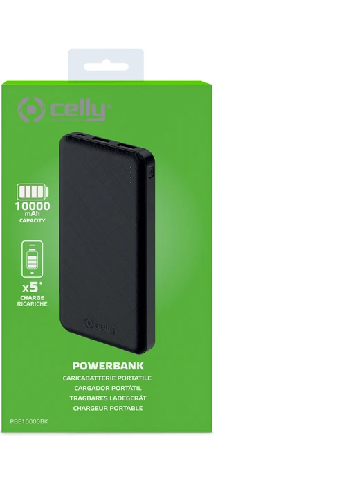 Celly Powerbank Energy 10000 Shock schwarz