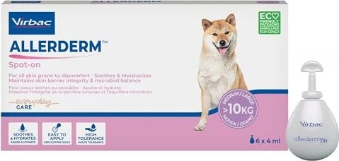 Virbac Allerderm Spot-On für große Hunde und Katzen, 24ml (6x 4ml)