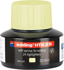 edding HTK25 Textmarker pastel Tintenflasche gelb, 25ml