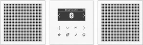 Jung Serie LS Smart Radio DAB+ Bluetooth Set Stereo, alpinweiß