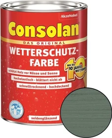 Consolan Wetterschutz-Farbe außen grün, 2.5l