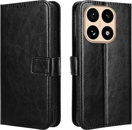 Heioloo Klapphülle mit Standfunktion für Xiaomi 15T schwarz