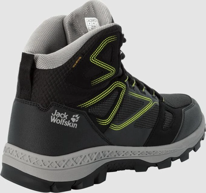 Jack Wolfskin Downhill Texapore Mid black/lime (Herren)