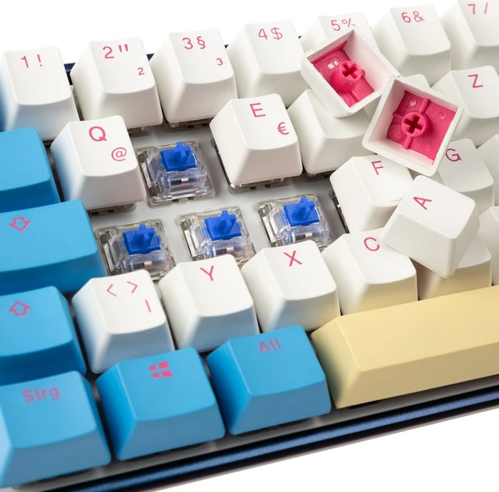 Ducky Mecha SF Limited Dawn Edition PBT, LEDs RGB, MX RGB BLUE, USB, DE