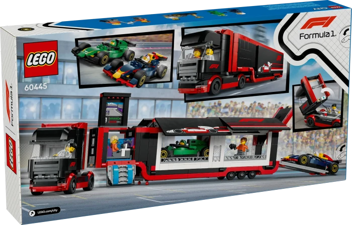 LEGO City - F1 Truck with RB20 & AMR24 F1 Cars