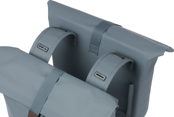 Basil City Doppeltasche Gepäcktasche graphite blue