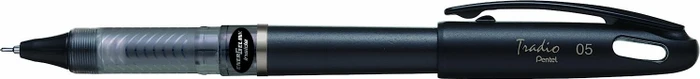 Pentel EnerGel Tradio Black BLN115A Gelroller schwarz, 12er-Pack