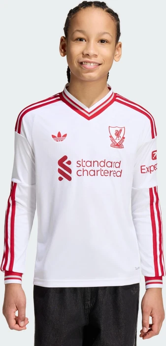 adidas Liverpool FC Authentic 2026/2027 Auswärtstrikot langarm (Junior)