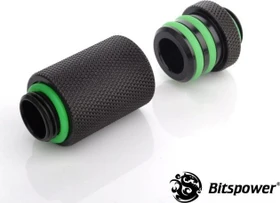 Bitspower Schnellverschluss Set G1/4" extra lang matt schwarz